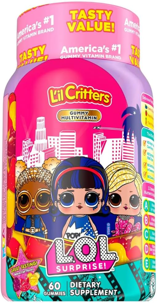 L'il Critters LOL Surprise Complete Multivitamin Gummies 190 Count (Pack of 1)