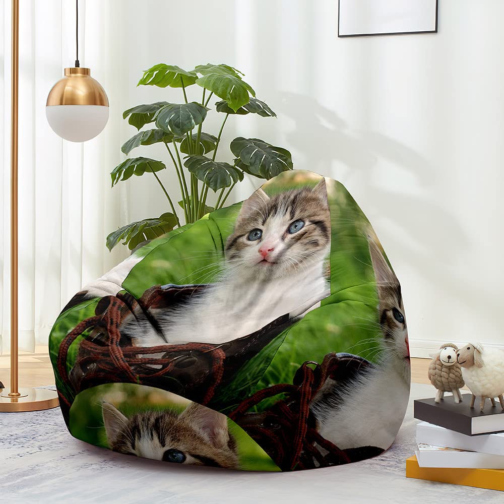 Odot Pouf Poire Sans Remplissage, Style Ethnique Pouf, Pouf Salon Chambre Pour Adolescente Und Adulte, Doux Et Confortable Fauteuil Pouf, Polyvalent Housse Pouf Poire (Vert,100x120cm