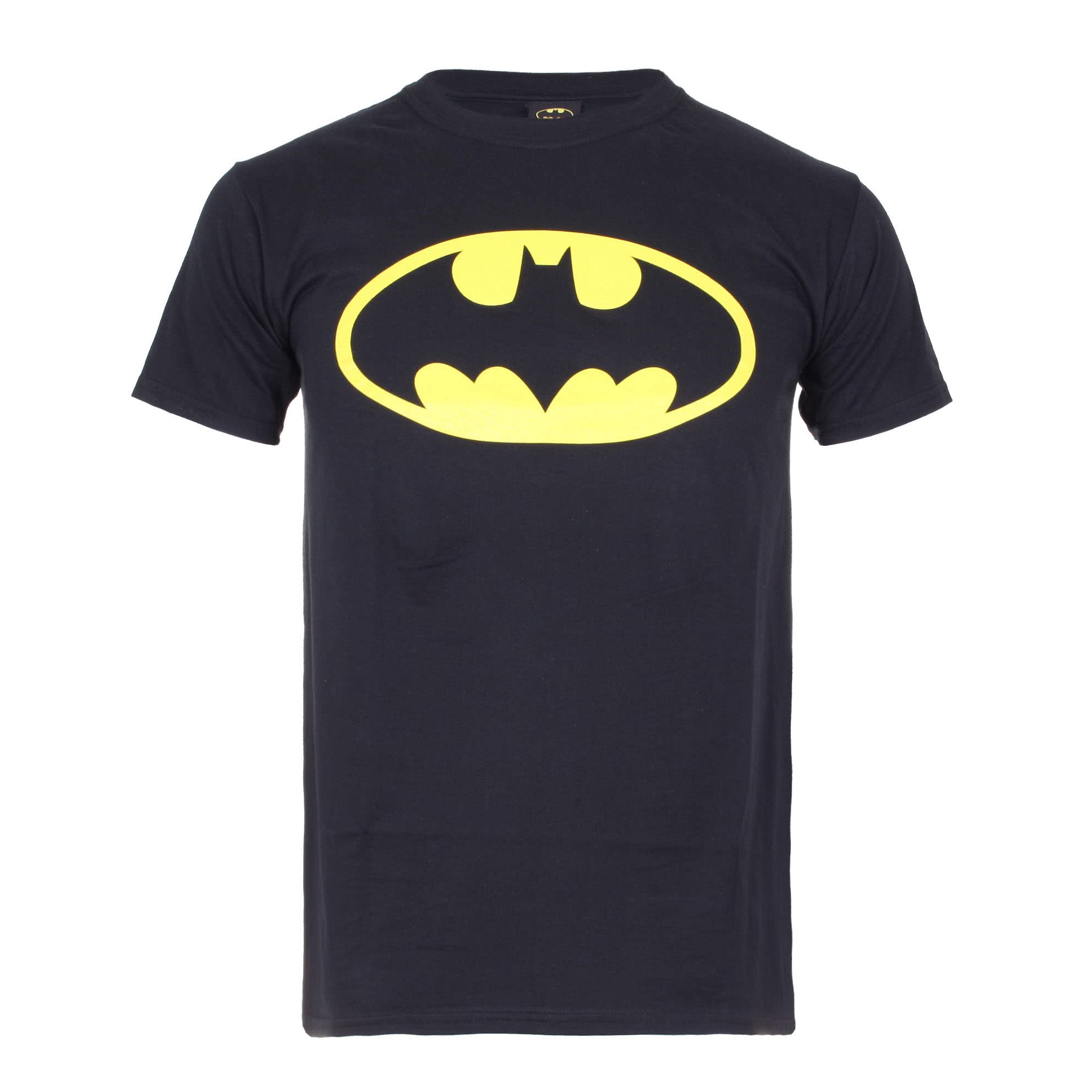 DC Comics Men's Batman Logo T-Shirt, Black