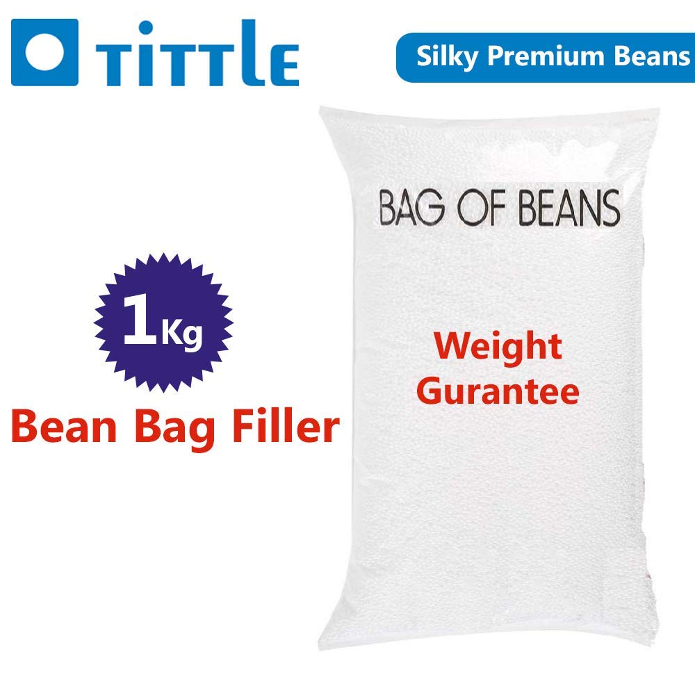 TITTLE Silky Beans 1 KG Extra for Bean Bag Filler/Refill/Filling