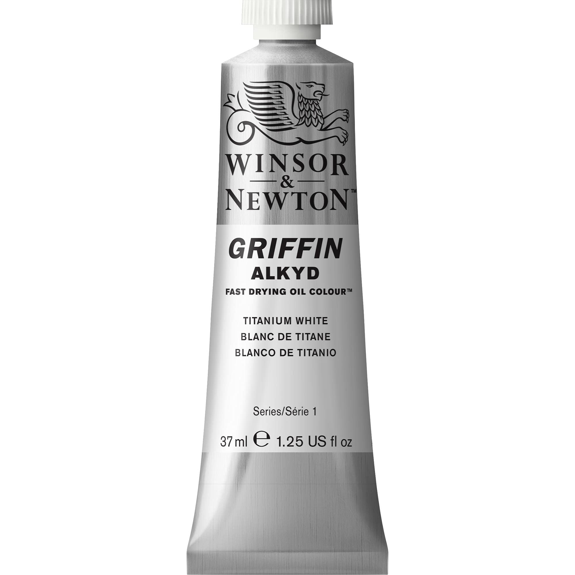 Winsor & Newton Griffin Alkyd-Ölfarbe – Titanweiß, 37 ml