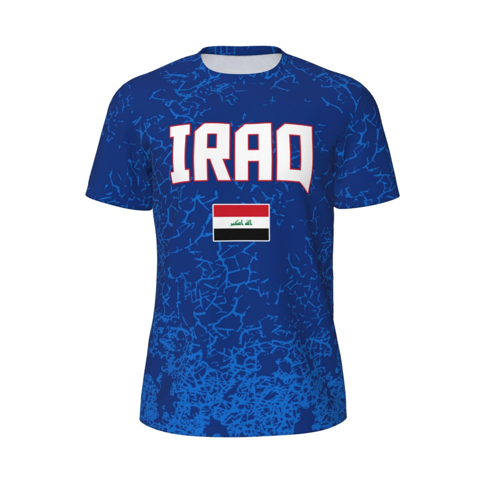 DABOYOZHZH Iraq Flag Cool Iraqans (85) Sports Jersey Mesh T-Shirt 3D Print for Running Cycling Soccer Tennis Fitness Climbing Shirts