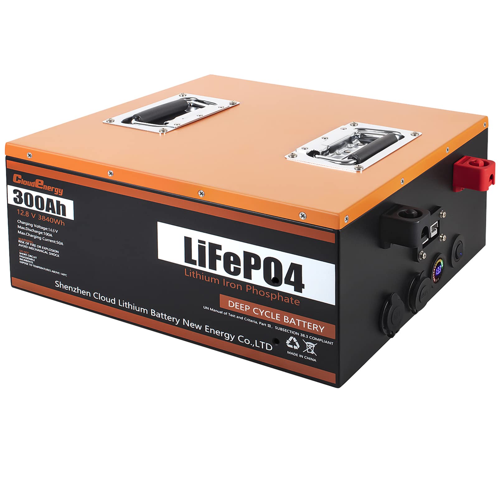 CloooudPro 12V 150Ah LiFePO4 Deep Cycle Battery with 100A BMS, Perfect for RV, Solar, Boat, Marine, Trolling motor, Most of Backup Power and Off Grid Applications