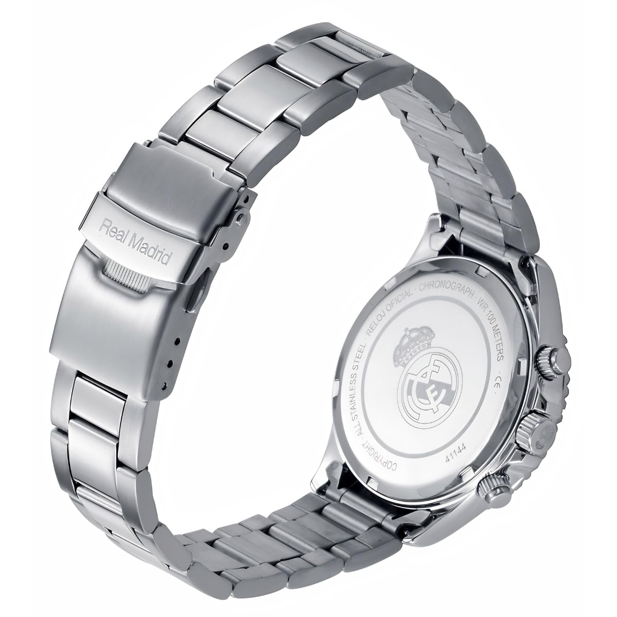 Viceroy Reloj Oficial Real Madrid para Mujer de Acero Inoxidable - Movimiento de Cuarzo - Esfera Azul - Resistente al Agua 10 ATM - Cadete