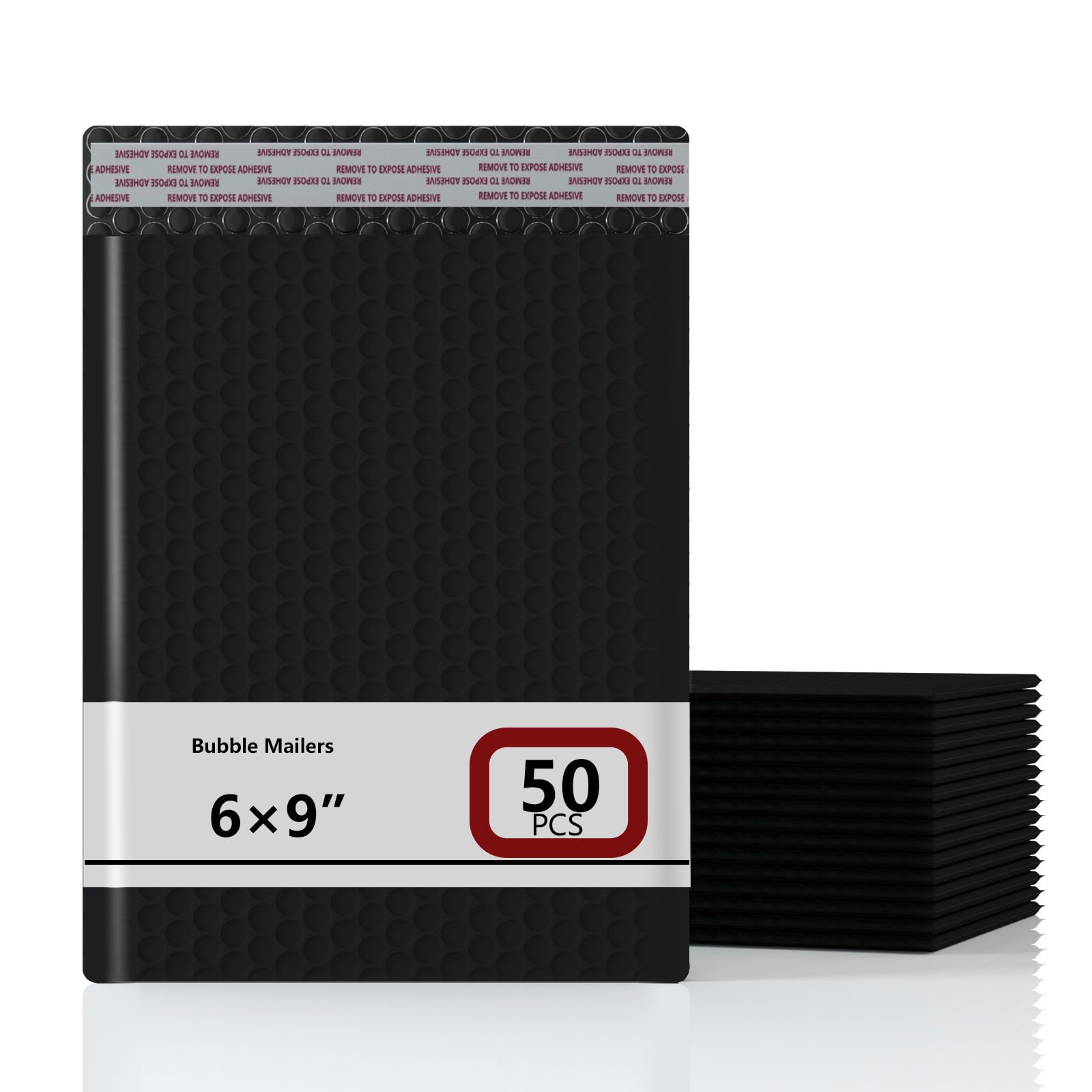 Vexmoxi 6x9 Black Bubble Mailer 50 Pack