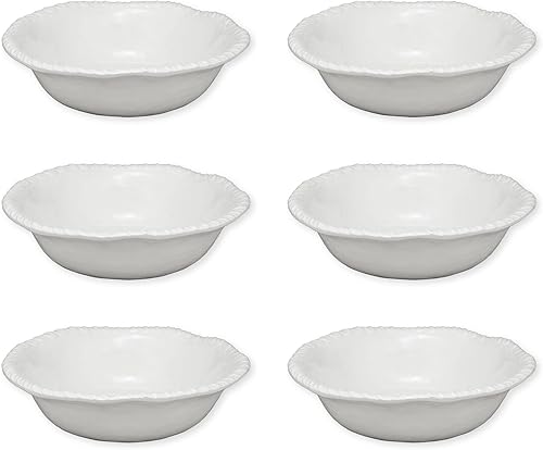 UP ware Rope - Juego de cuencos de melamina, cuencos redondos con borde de cuerda para pasta, arroz, sopa y ensalada, sin BPA, apto para