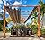 Paragon Outdoor 11’ x 16’ Florence Alumnum Pergola, Powder-Coated Aluminum Frame in Canadian Cedar Wood Grain Finish with Soft Top Retractable Canopy in Cocoa for Backyard, Patio, Porch, Garden