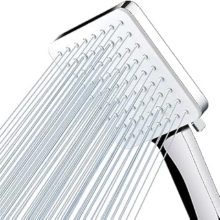 Magichome Shower Head High Pressure, Power Shower Head with 6 Modes (Without Hose), Universal Handheld Shower Head for Low Water Pressure