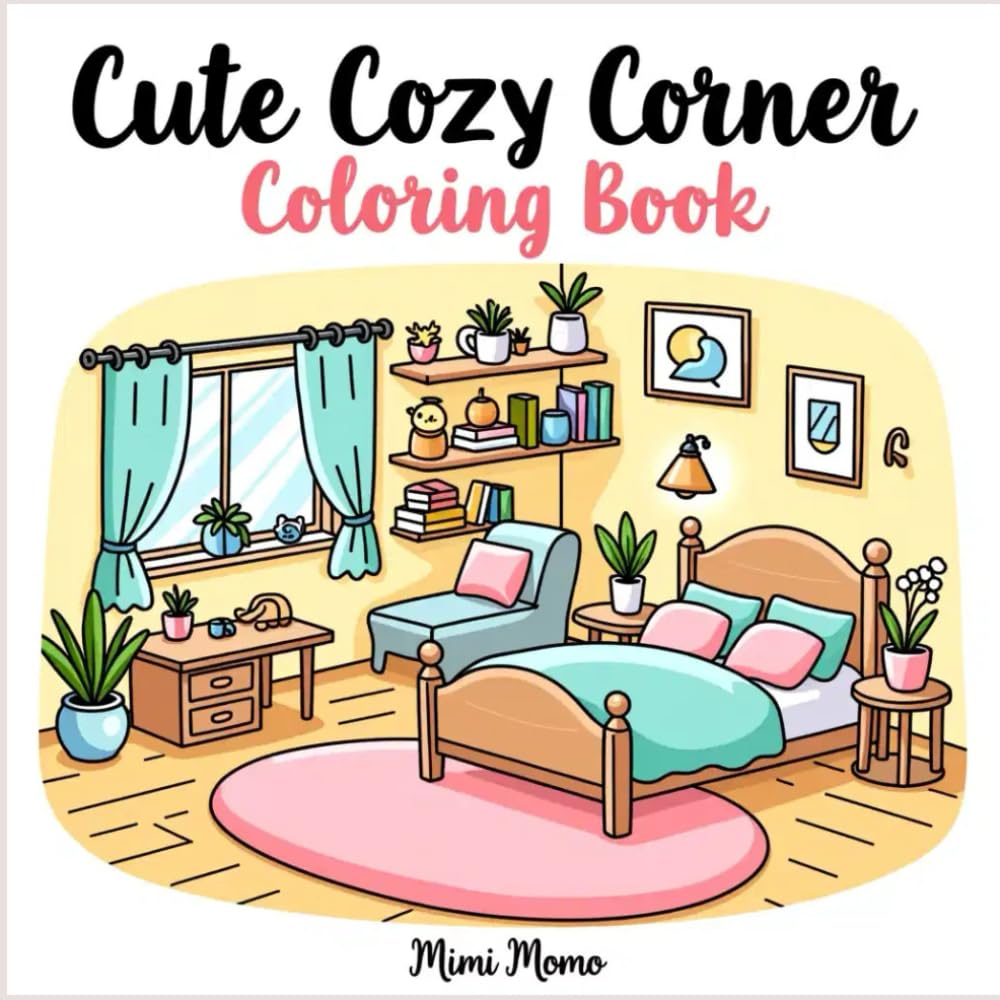 cute cozy corner coloring book