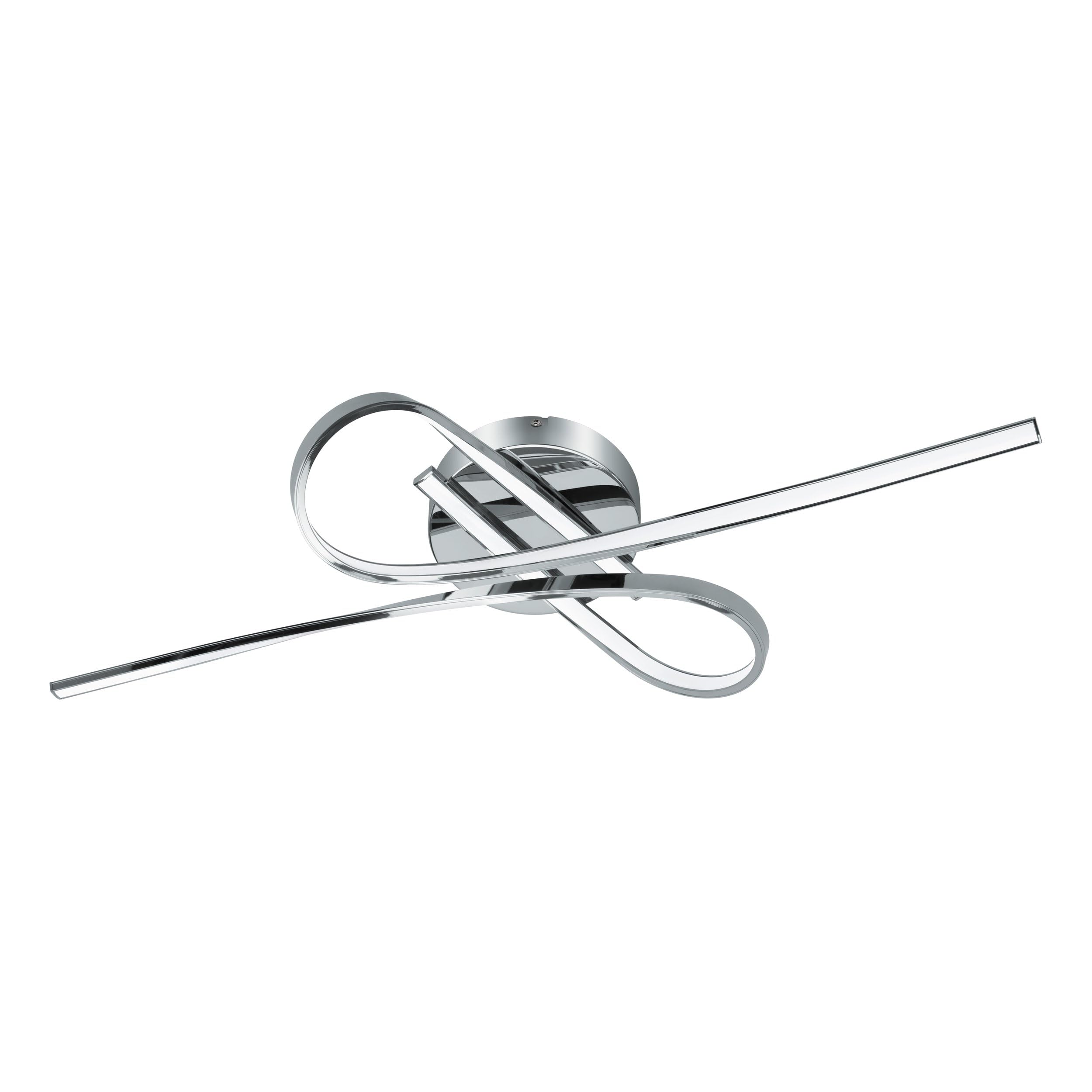 Pagazzi Lighting    Silver Aurora 2 Light Led Flush Ceiling Light , BrandAlley