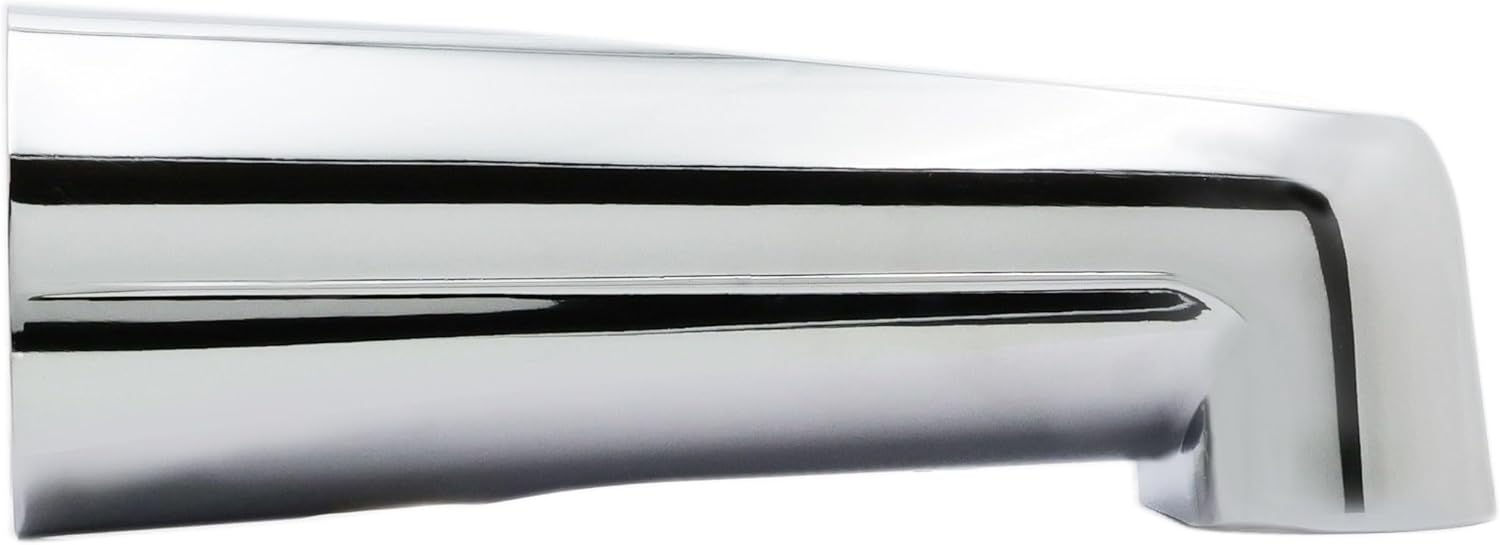 Westbrass A507-1F-26 7" Reach Wall Mount Tub Spout, Polished Chrome