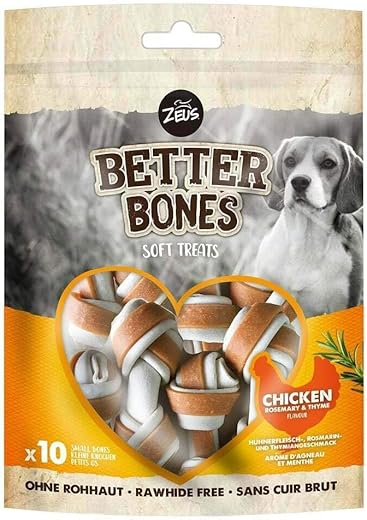 Zeus BetterBones, ossa da masticare per cani, con carne di pollo, rosmarino...