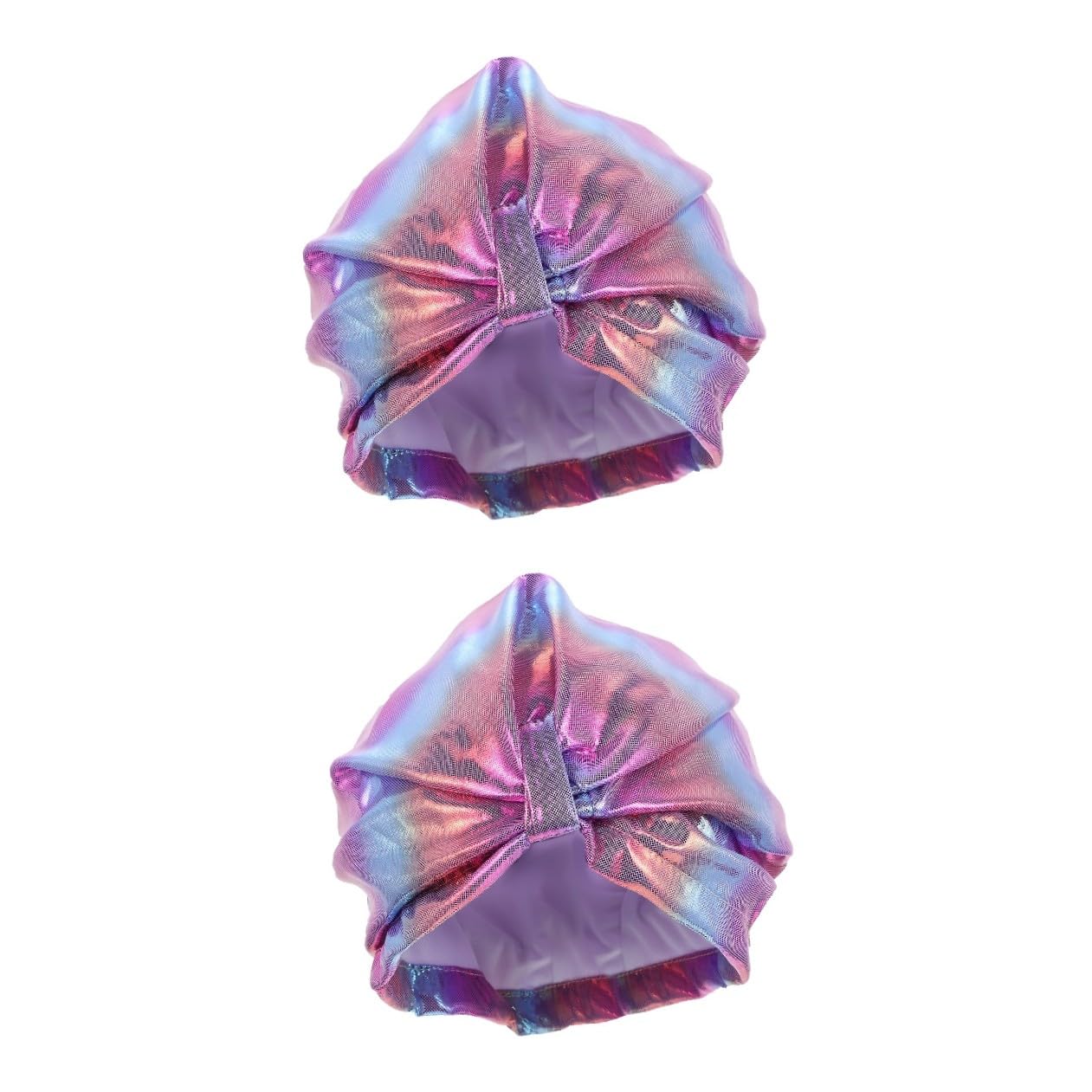 Kisangel 2 Uds Gorro De Natación Hijab para Niñas Gorro De Natación para Mujeres Gorro De Baño para Adultos Gorro De Baño para Niñas Gorro De Baño Nailon Violeta Gorro De Natación Cubierta