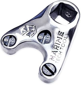 Marine Tech Tools 32mm Evinrude Volvo Penta Trim Spanner Wrench AMT0119 | Outboard Trim Cylinder Removal Tool with S-4.5 Pins Fits Evinrude & Volvo Penta Trim Cylinders