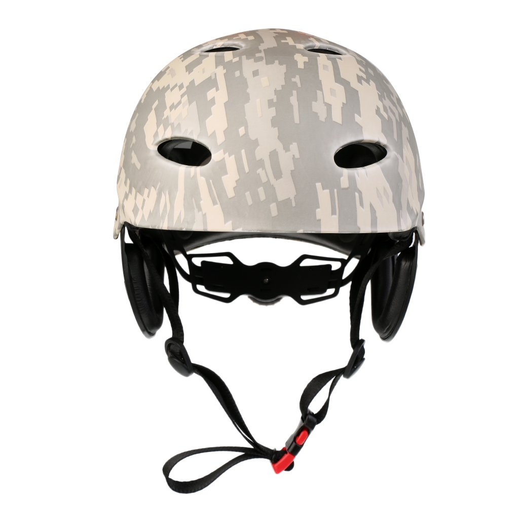 Colcolo Wassersportsicherheit Helm Einstellbare Schutzhaube Kanu Kayak Schützt Kinder Und Erwachsene Gleichermaßen, Digital Camo, M
