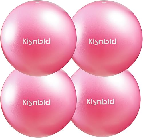 Miniatura 9 de Pequeña pelota de ejercicio, mini pelota de pilates de 9 pulgadas, mini pelota de yoga antideslizante y resistente a estallidos para estabilidad,