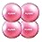 kisnbld Small Exercise Ball, 9 Inch Mini Pilates Ball, Anti Burst and Slip Resistant Mini Yoga Ball for Stability, Fitness, Physical Therapy & Stretching Workout at Home Gym & Office(4 Mistyrose)