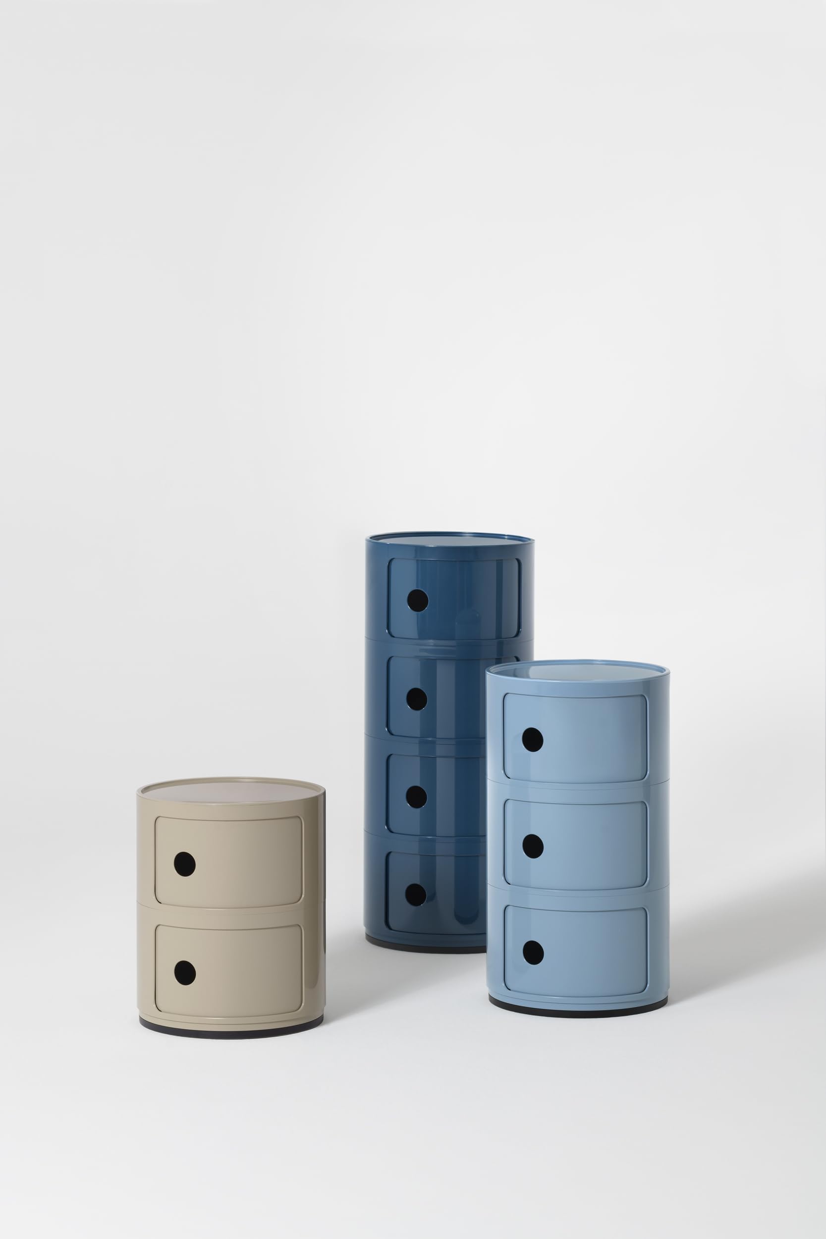 Kartell Componibili, Meuble Conteneur 3 éléments, Bleu Ciel