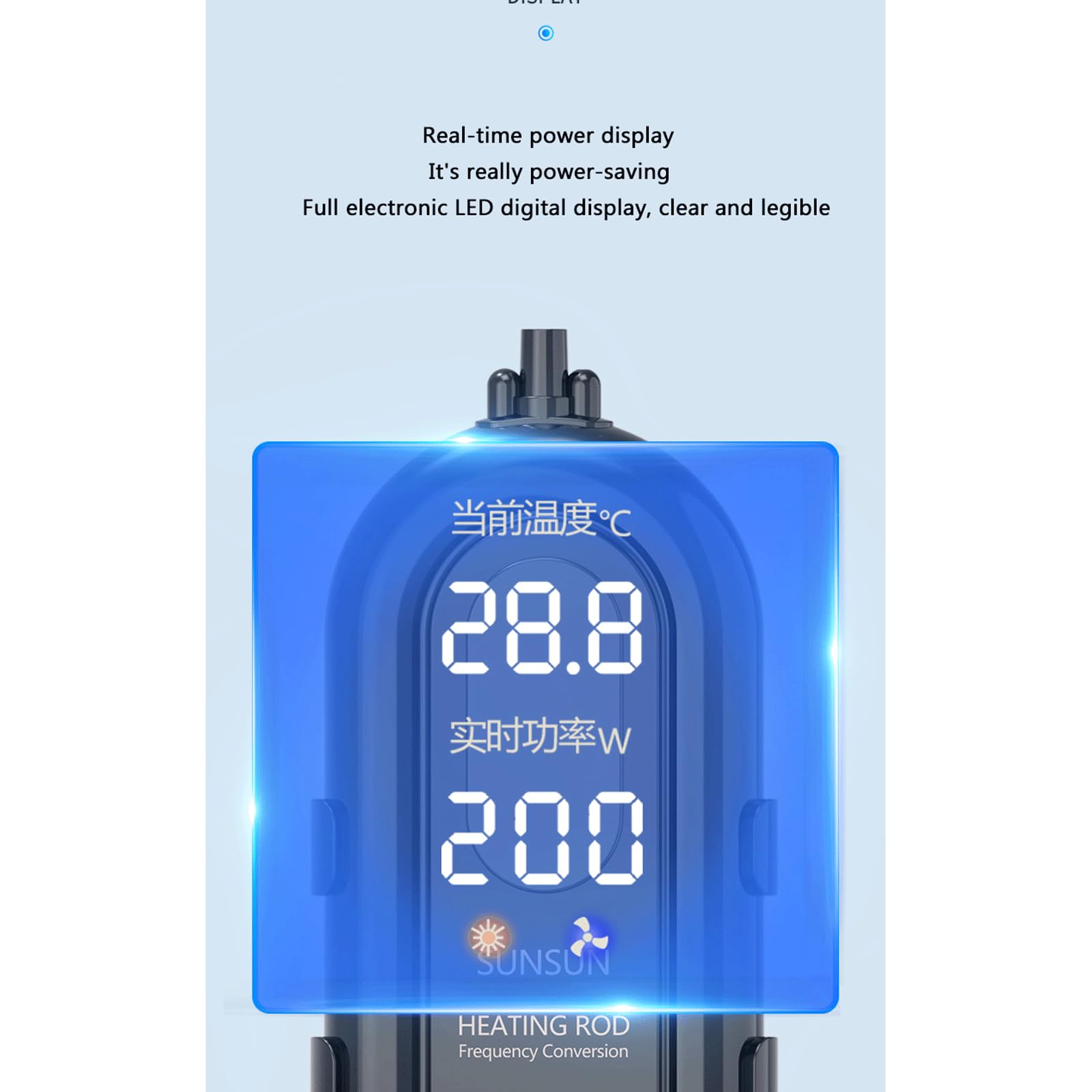 Fish Tank Heizung Rod Automatische Konstante Temperatur Aquarium Heizung Rod Frequenzumwandlung Energieeinsparung,1000W