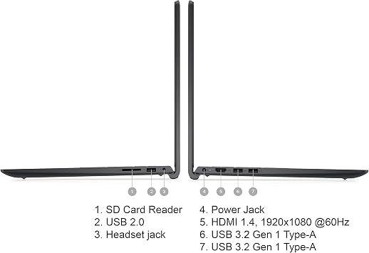 Dell Inspiron 15 Business Laptop, Free Microsoft Office 2021 with Lifetime License, 15.6 FHD Display, Intel 10-Core i7-1255U, 16GB DDR4, 1TB PCIe SSD, Windows 11 Pro, Black