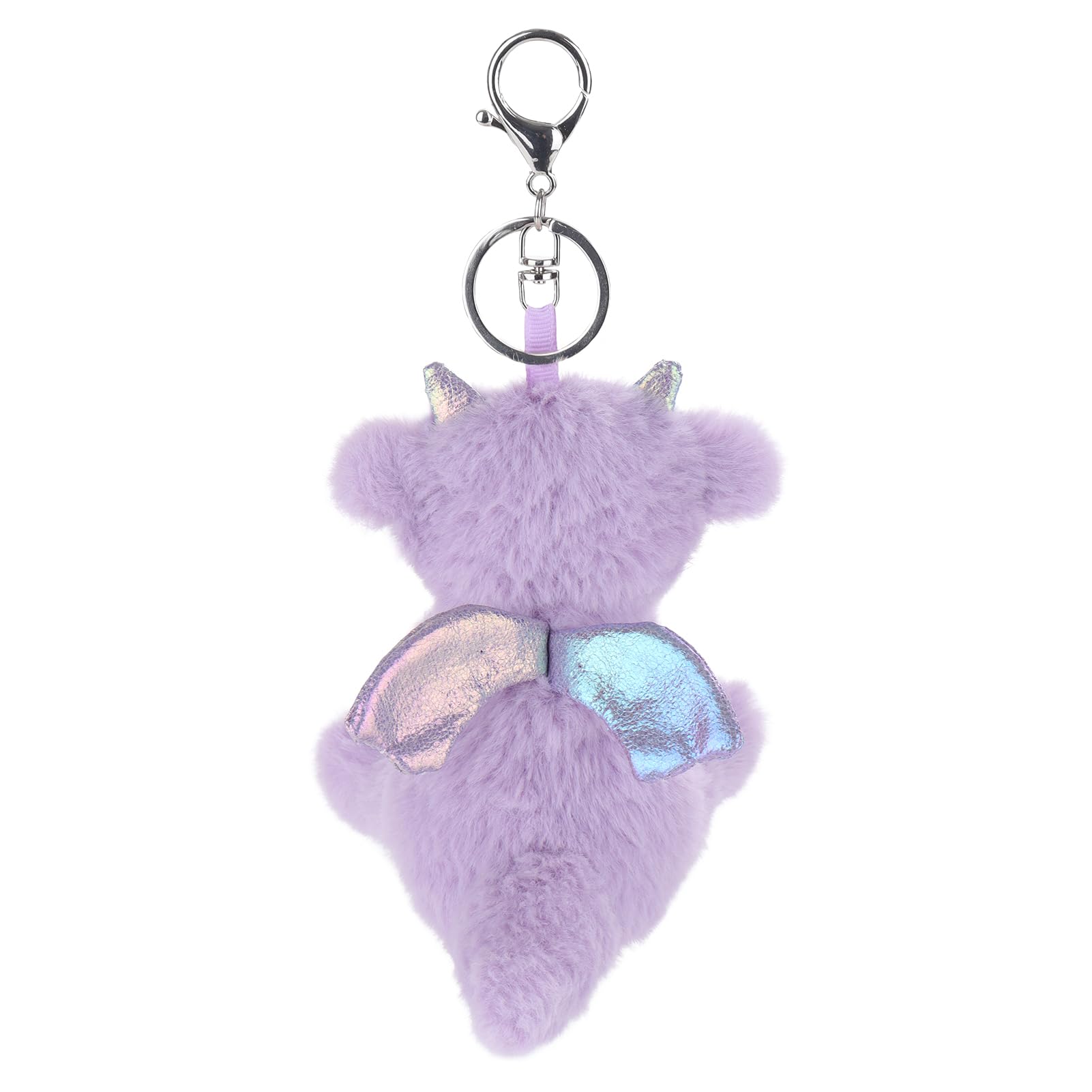Apricot Lamb Cute Toys Plush Purple Dragon Dinosaur Stuffed Animal Soft Keychain for Child Bag, Purse, Backpack, Handbag (Purple Dragon，4.3 Inches)