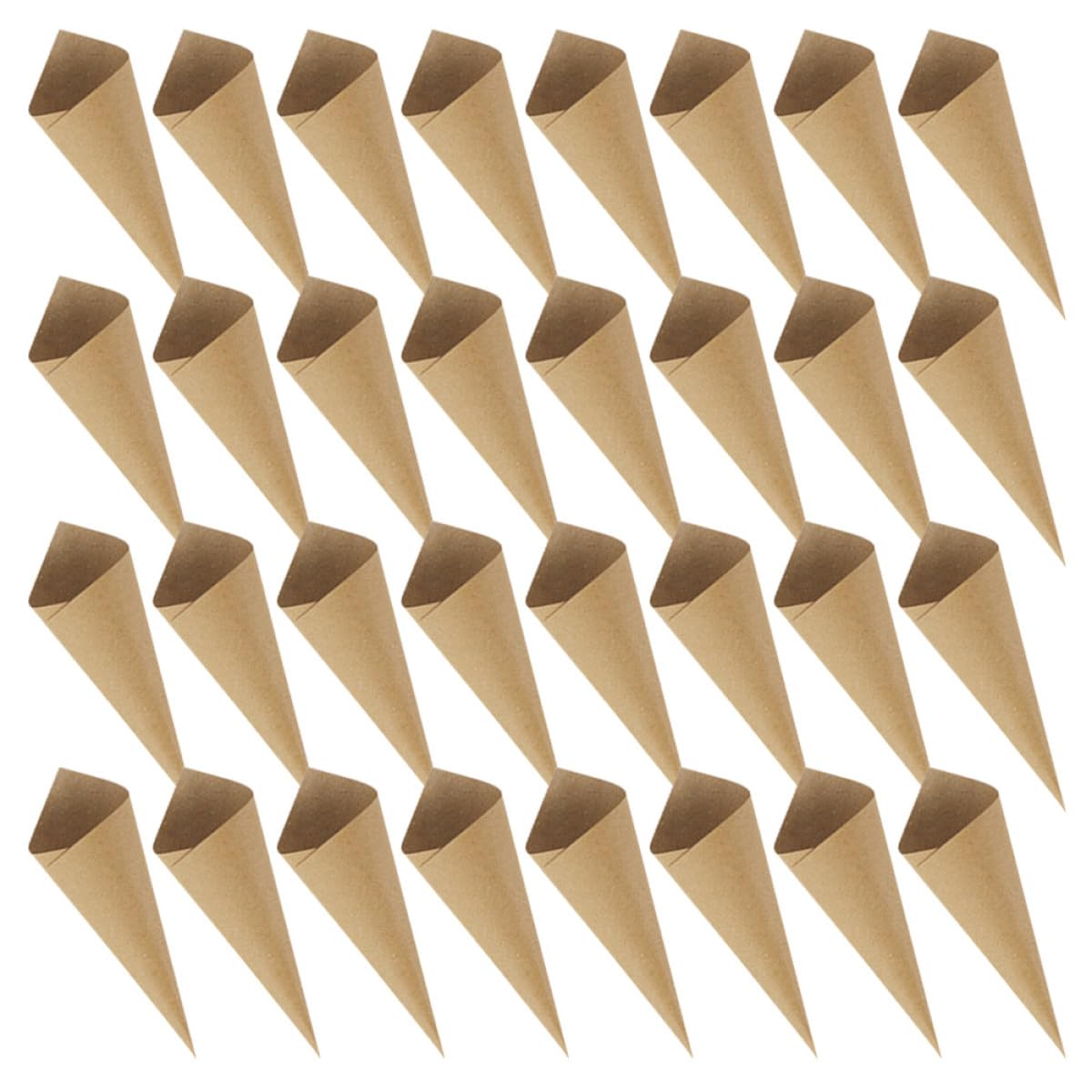 120 Pezzi Coni di Carta per Confetti Petali, Carta Robusta e Spazio Bianco; per Mini Bouquet, Cioccolatini, Addio al Nubilato e Shower