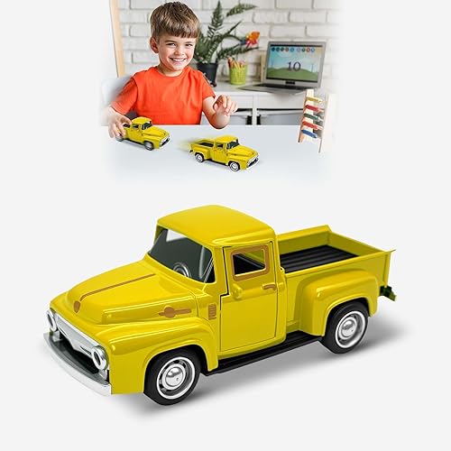 Miniatura 8 de AGSIXZLAN Juguete de camión rojo para niños y niñas de 3, 4, 5, 6, 7, 8, 9, 10, 11, 12 años, camiones pueden conducir, automóvil de aleación 132, la