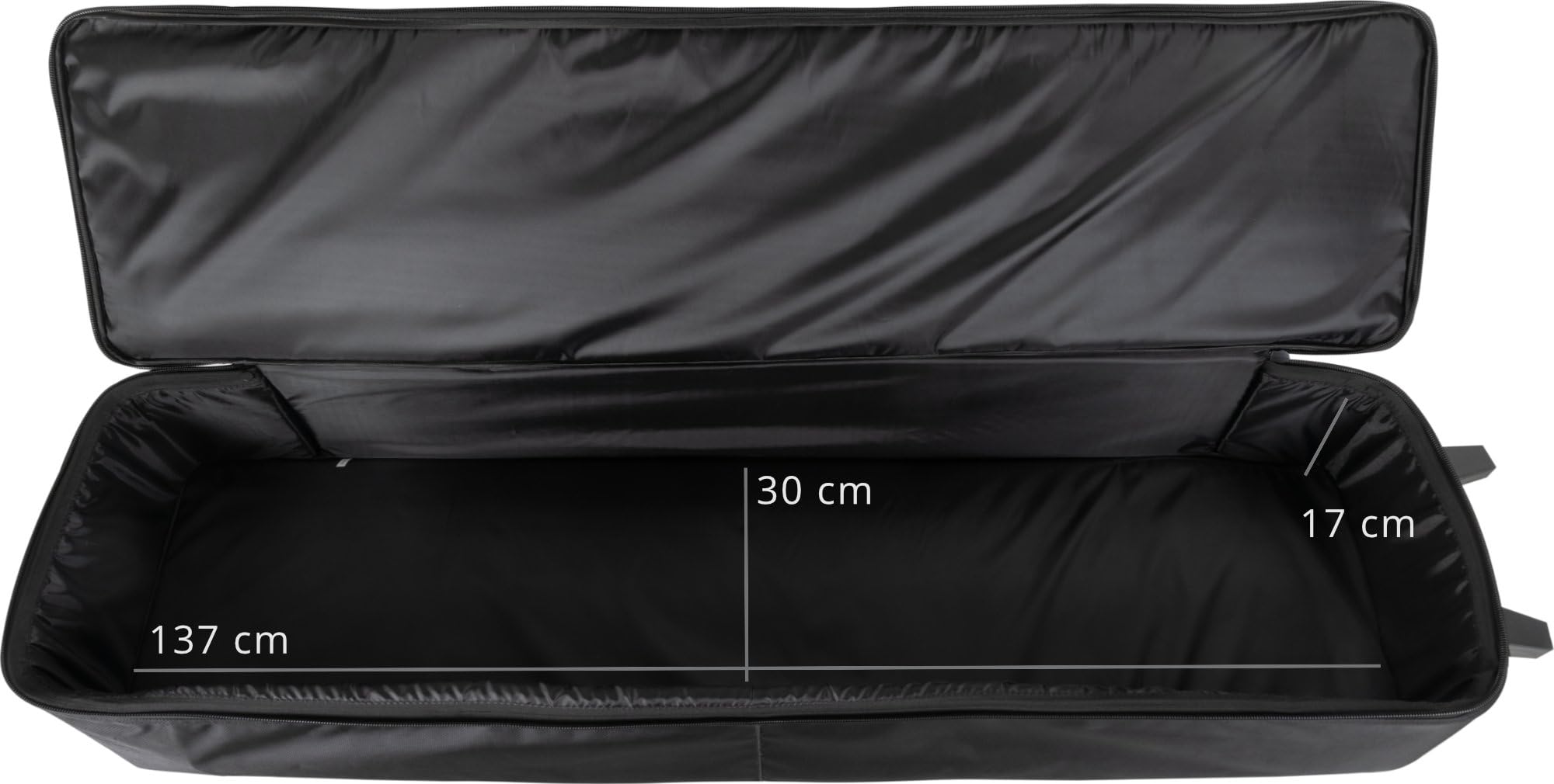 McGrey KBT-3223-88 Chariot de transport à roulettes pour clavier et piano avec 88 touches, léger, confortable et robuste, rembourrage intérieur épais, sac à dos rembourré, imperméable, noir