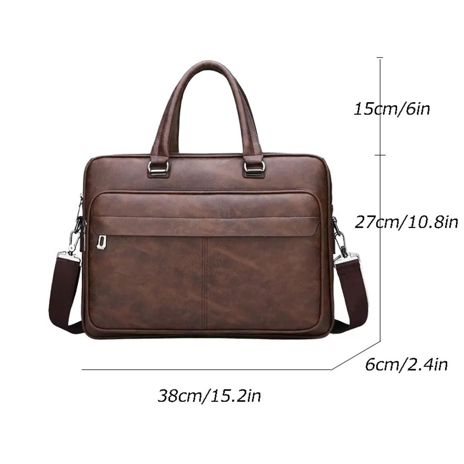 Funda Tableta Bolso de Archivo for Hombre, Bandolera Hombro, Bolso portátil Gran Capacidad for Ordenador, Ocio, maletín Negocios Mochila portátil(Bruin)