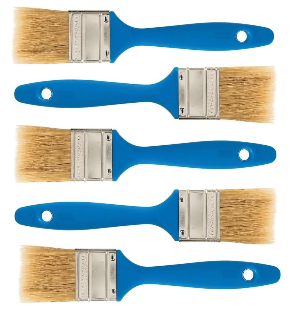 Soft And Effective Disposable Pure Bristles Paint Brush 50mm - 5 Brushes