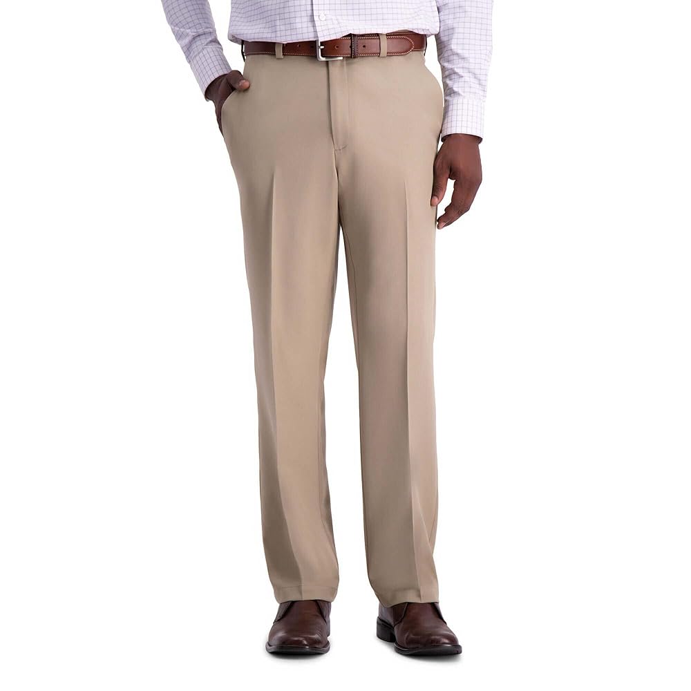 パンツ CLASSIC FIT TROUSERS GRAIGE Haggar mens Hc11080 Casual Pants, Black, 32W x 30L US at