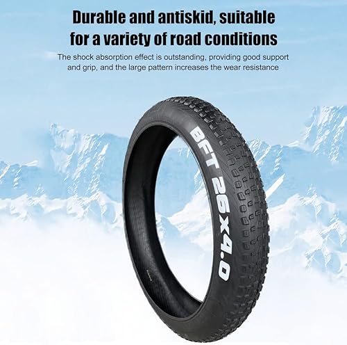 Miniatura 3 de DSLED Neumáticos para bicicleta de 2026 x 4.0 pulgadas, neumáticos antideslizantes para moto de nieve eléctrica, para playa, MTB, válvula de