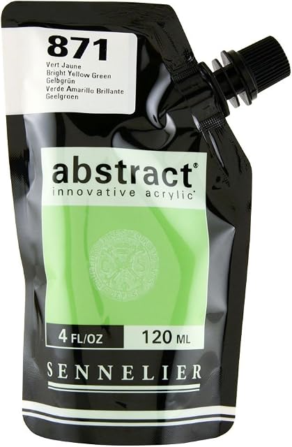 Abstract Acrylic 120ml Bright Yellow Green
