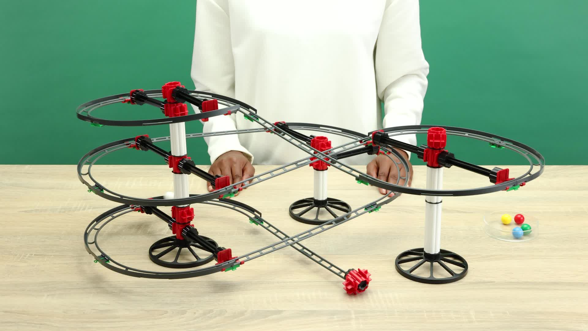 Quercetti - 6429 Skyrail Starter Set, Jeu de construction - Circuit de billes créatif Quercetti - 6429 Skyrail Starter Set, Jeu de construction - Circuit de billes créatif