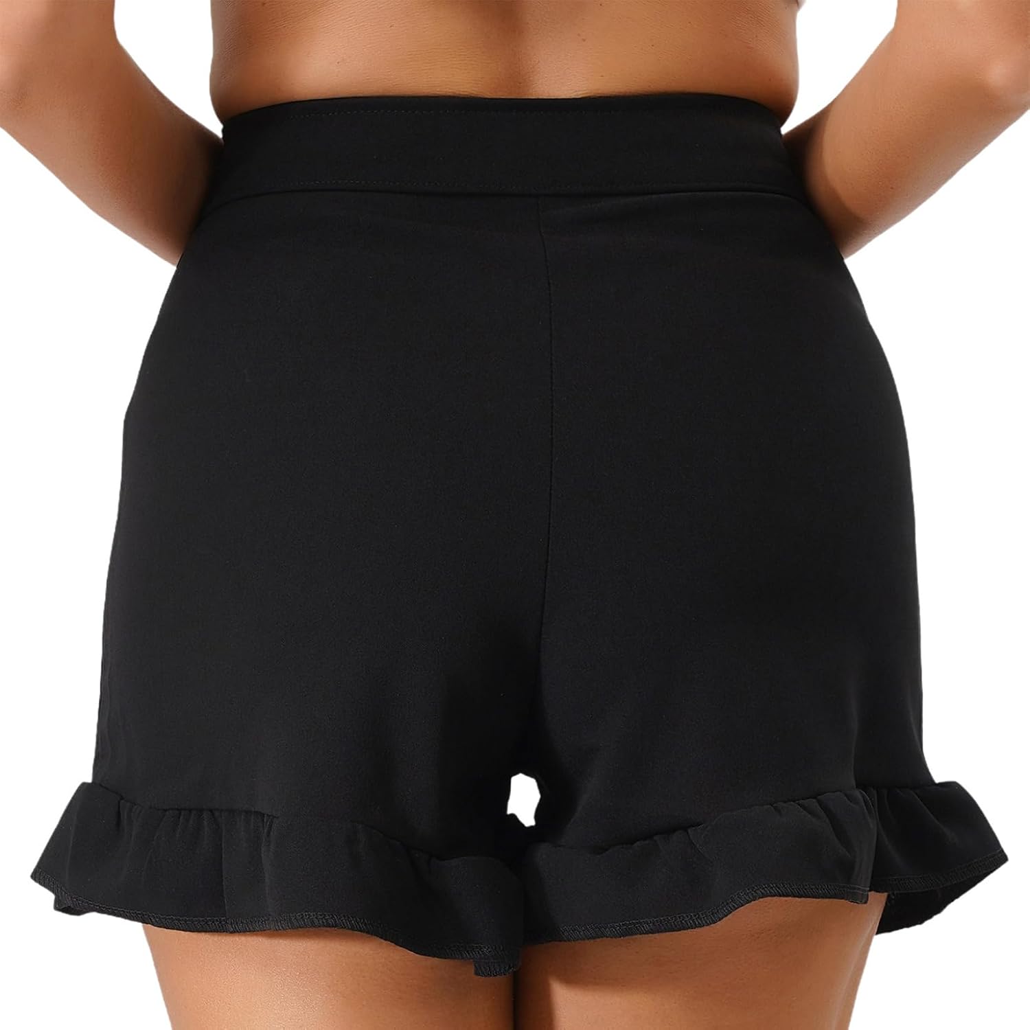 Womens Y2k Slim Fit High Waisted Shorts Causal Stretchy Zipper Front Shorts for Dance Party