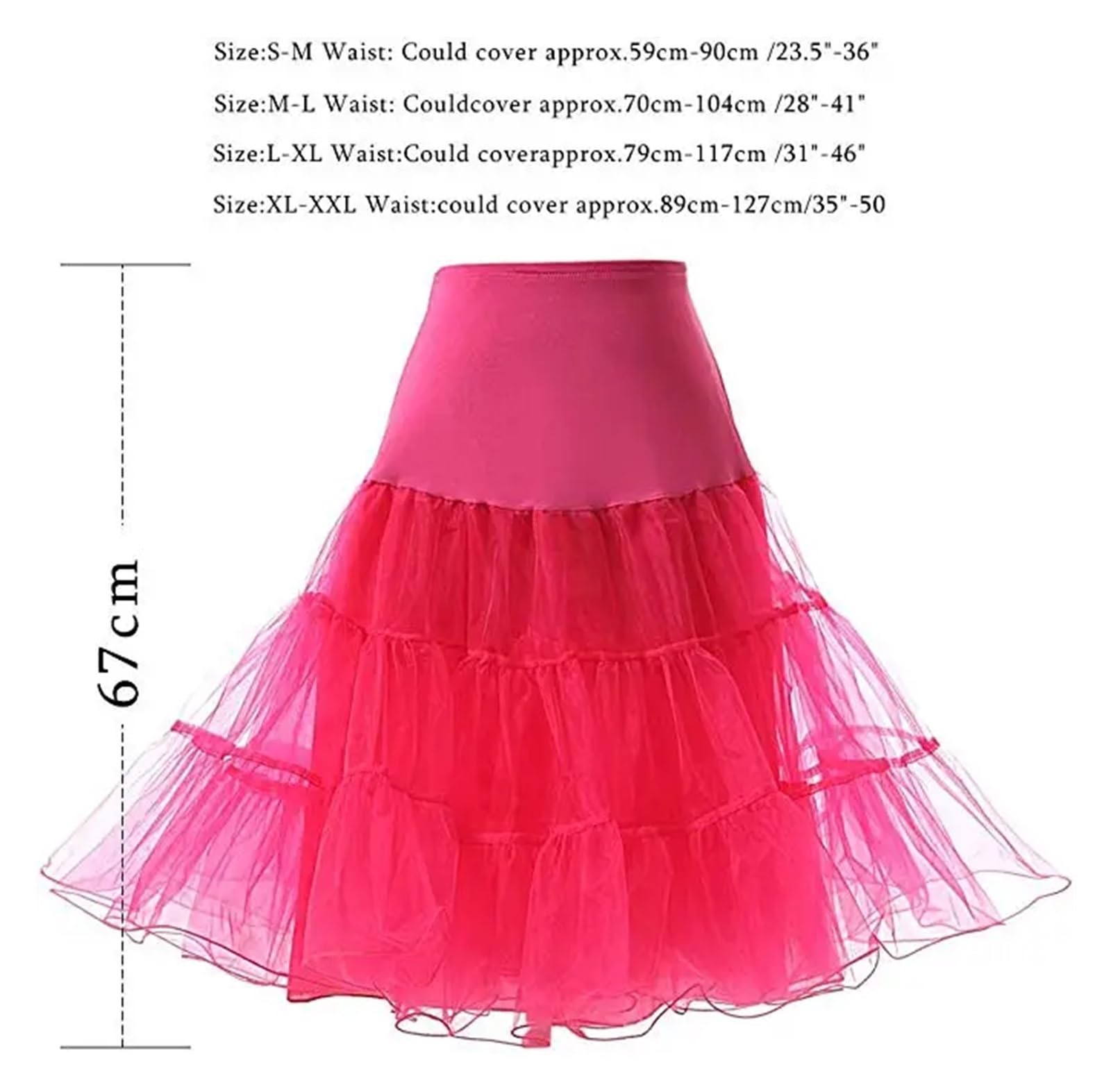 Sottogonna Sottoveste da sposa vintage, for cosplay, abito rockabilly, crinolina for donna, sottogonna, tutù Petticoat Donna