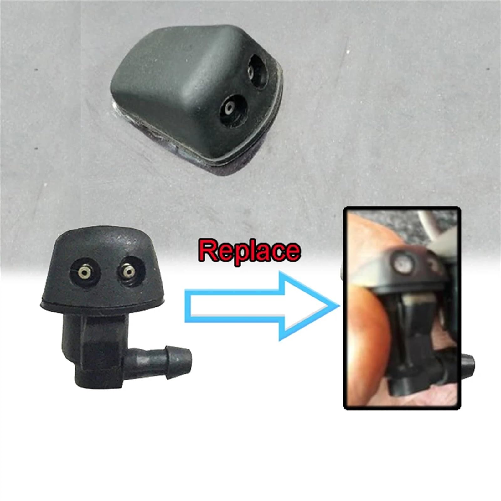 Xukey 2 Stuks Ruitensproeiersproeier voor Toyota Mazda GK2C67510B Paar