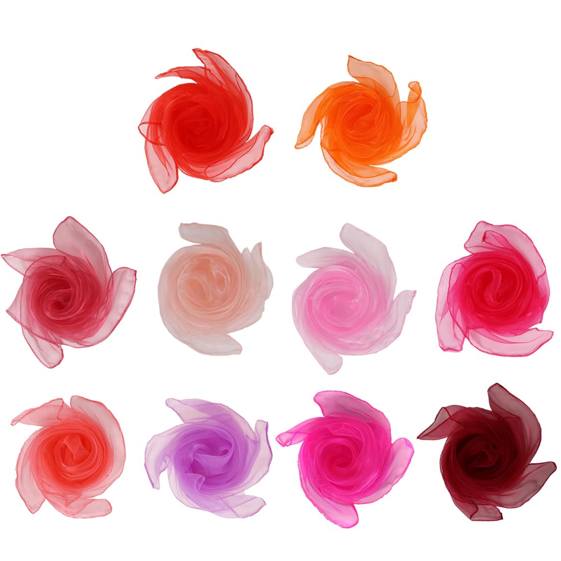 Peinture Enfant 30 Foulards De Jonglage Colorés - 60x60cm - Pour Danse