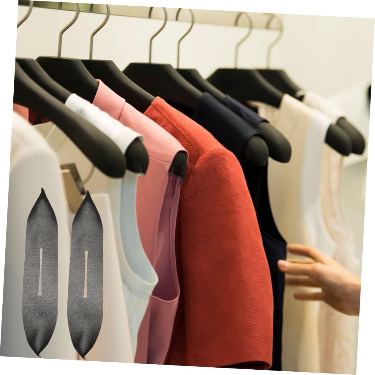 PRETYZOOM 40pcs Anti-slip Sponge Hanger Covers Non-slip Clothing Protectors for Suits Jackets Dresses Reliable Hanger Accessories for Home and Shop Use