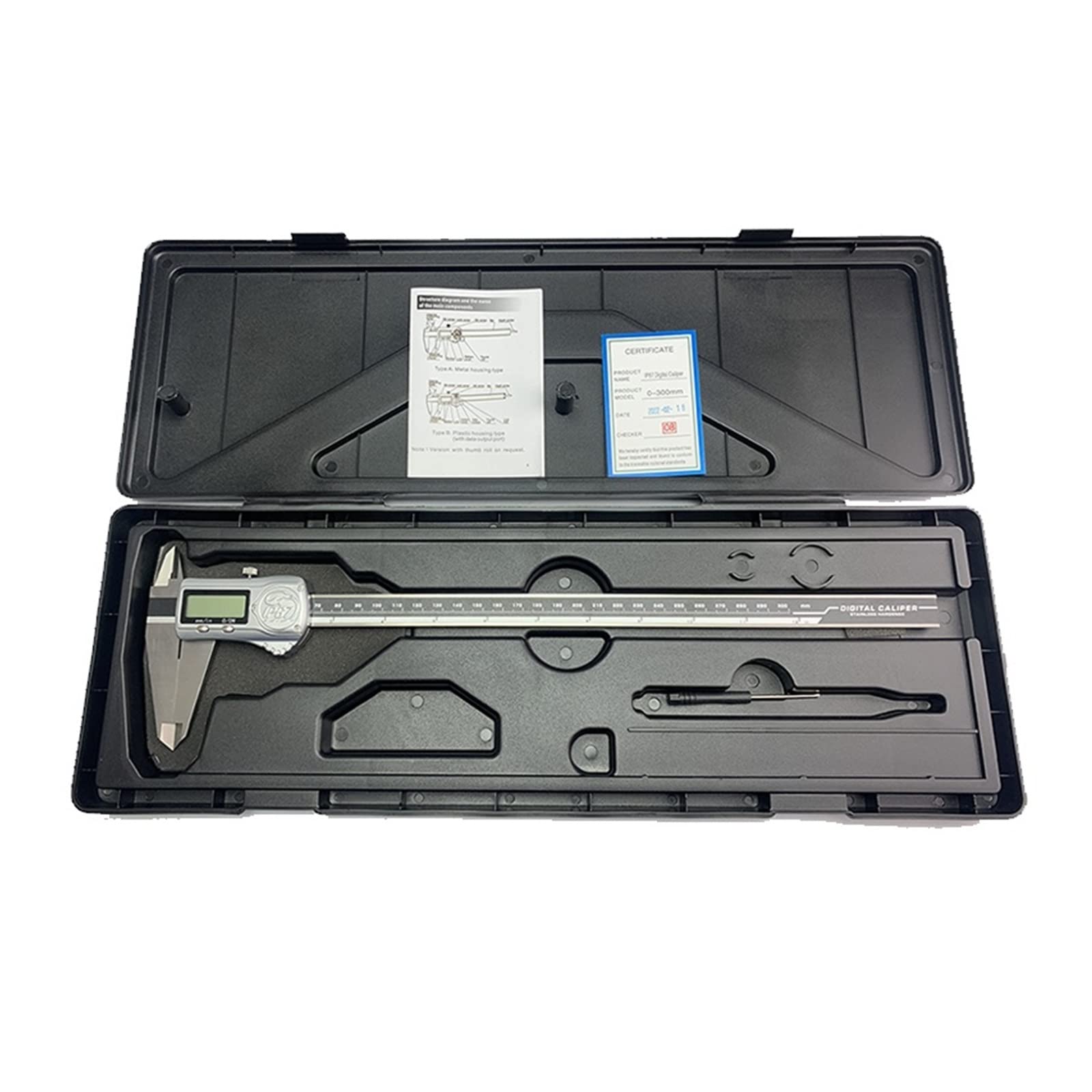 IP67 200 mm 8-calowy suwmiarka cyfrowa metalowa obudowa elektroniczny suwmiarka noniusz miernik mikrometr 0-200 mm linijka (300 mm Ip67)