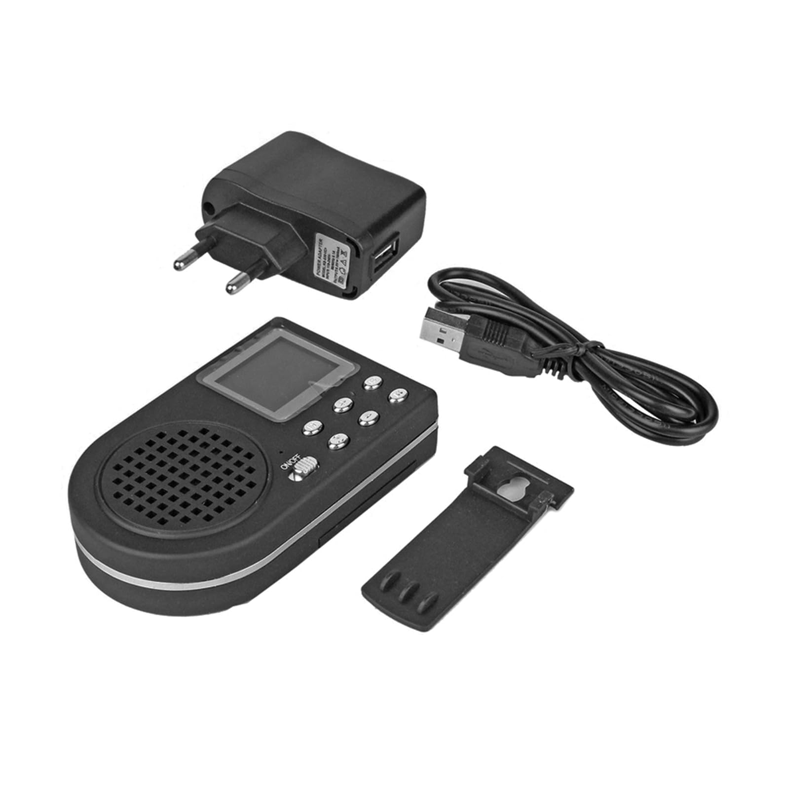 POENVFPO Amplificador de de Pájaros, Sonidos de Pájaros Simulados con 110 Sonidos de Animales, Altavoz MP3, Control Remoto Inalámbrico, USB 2.0, para Entusiastas del Aire y Amantes de la (sin
