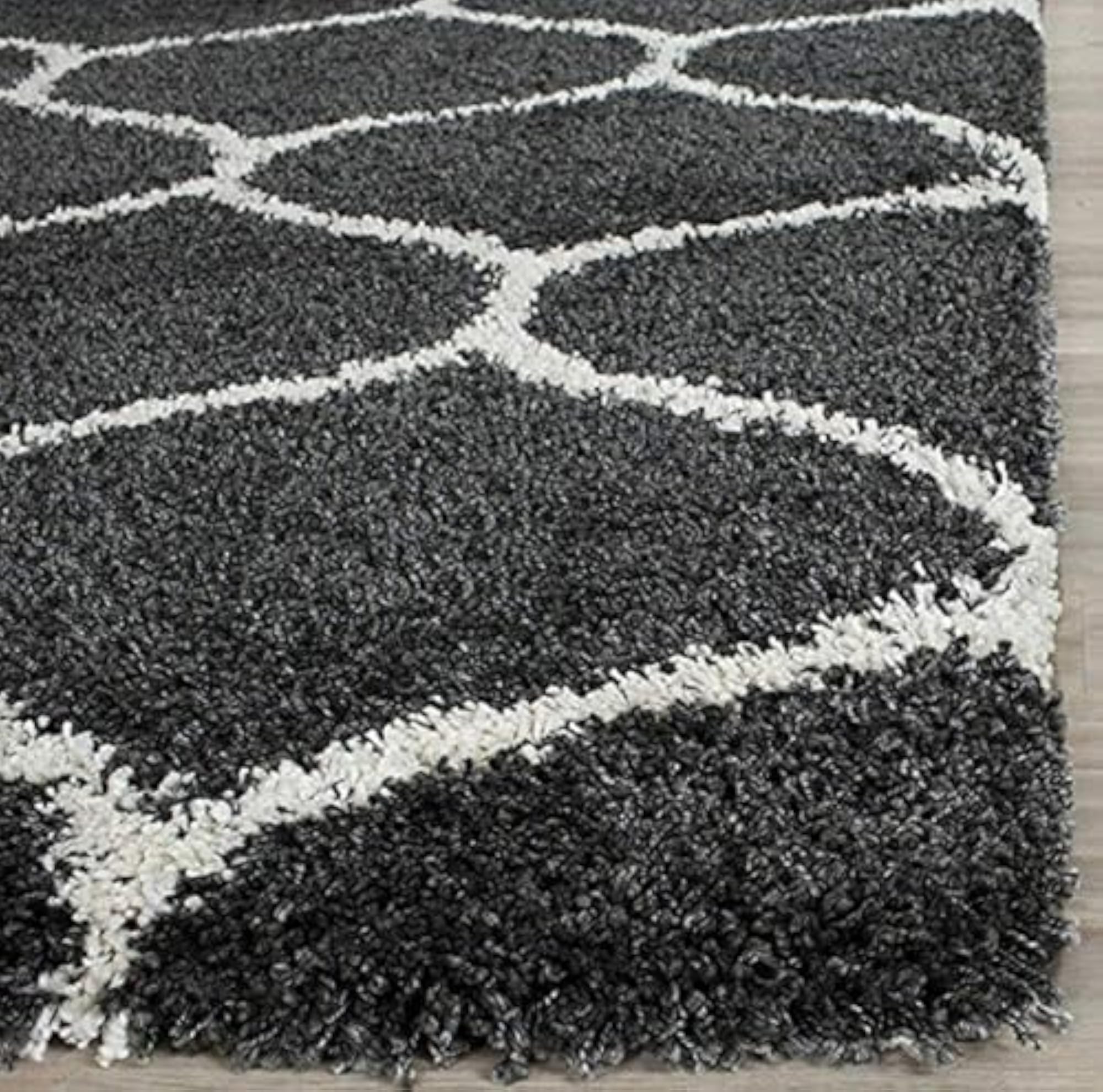 Microfiber Super Soft Anti Slip Carpet Runner for Hall, Fluffy Shag 2x4 Feet