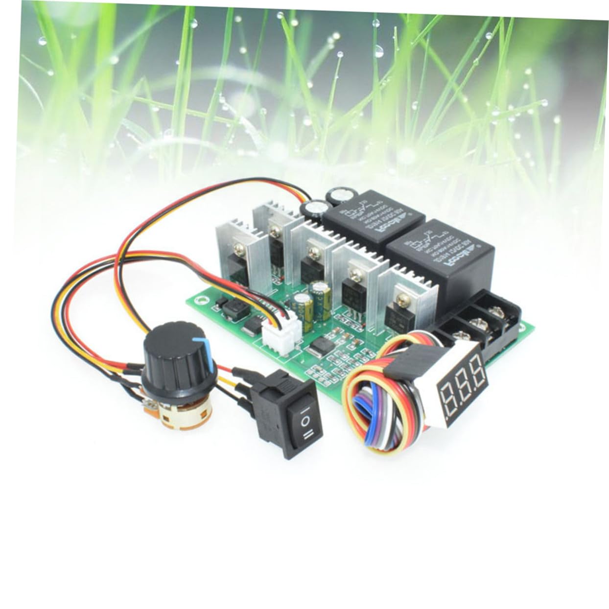 VILLCASE 40a Controlador De Motor Pwm Ajustable Para Regulador De Voltaje Motor Reversible