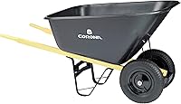 Corona Tools 10 Cu Ft Heavy-Duty Steel Wheelbarrow with Flat-Free Tire - 70x28x36in Model WB1010