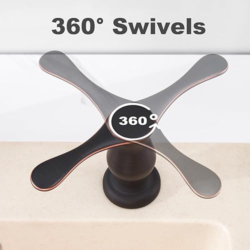 Miniatura 4 de GAGALIFE Dispensador de jabón para fregadero de cocina, bronce aceitado, dispensador de jabón integrado con botella de 13 onzas, repuesto desde la