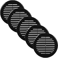 Vista 26 de Vent Systems Cubierta de ventilación blanca Soffit de 4 pulgadas (dimensiones de apertura), rejilla de ventilación redonda de plástico, pantalla