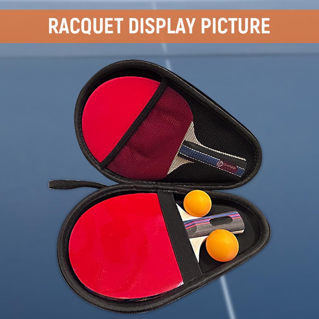 PROBEROS Table Tennis Racket Case 28x18cm for 2 Bats Waterproof 1