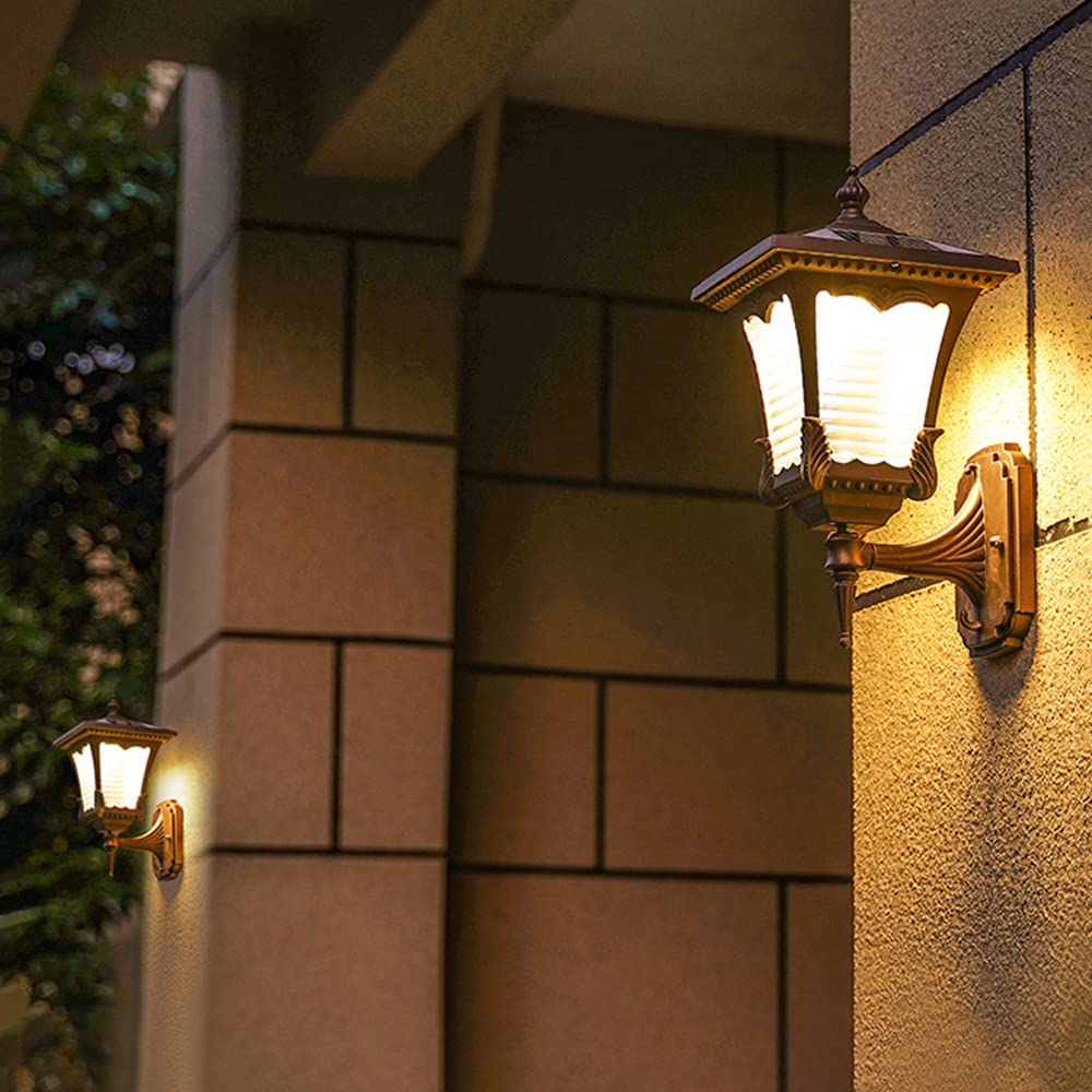1 Szt Wodoodporna Lampa ścienna Led Na Energię Słoneczną Zewnętrzna Lampa ścienna Kinkiet Zewnętrzne Lampy Solarne