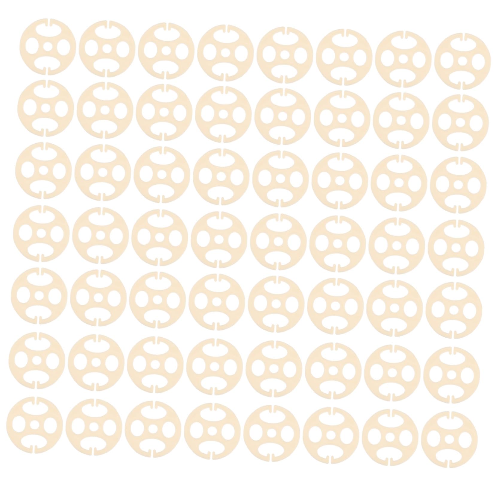 ERINGOGO 100pcs Simple Adjustment Buckles Abs Seat Adjustment Buckles Abs Seat Buckles Seat Buckles for Buckles Elastic Band Adjustment Buckles Car White Faceplate, 6.8X6.8cm