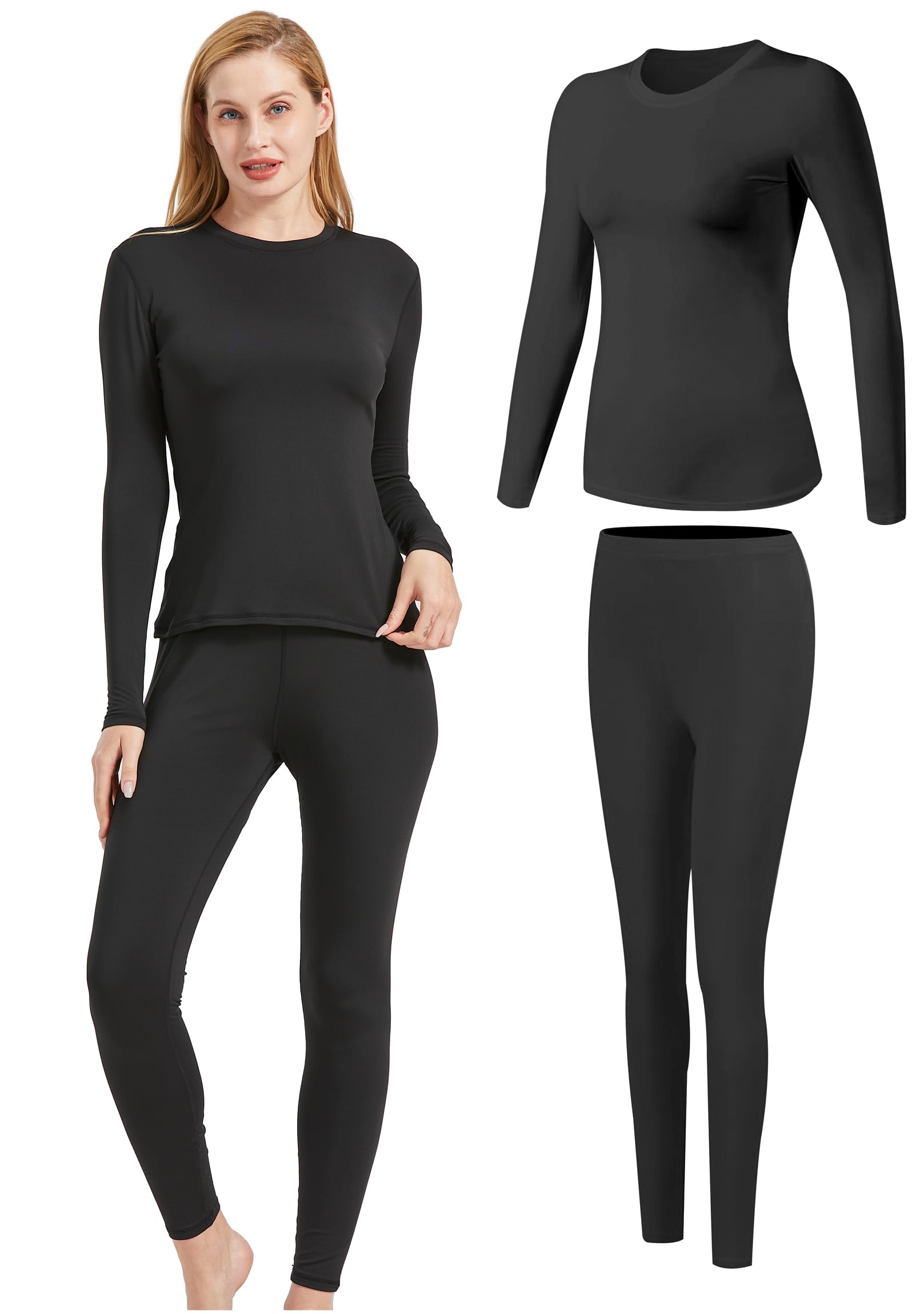 UNIQUEBELLA sous-vêtements Thermiques Ensemble pour Femmes